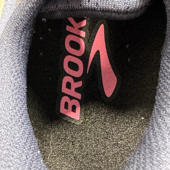 Brooks Divide 5 Shoes Womens Size 9.5 Blue Pink Lace Up Trail Running Sneakers - Picture 6 of 10